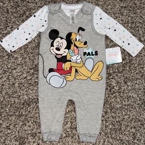 Disney Gray and White with Mickey and Pluto